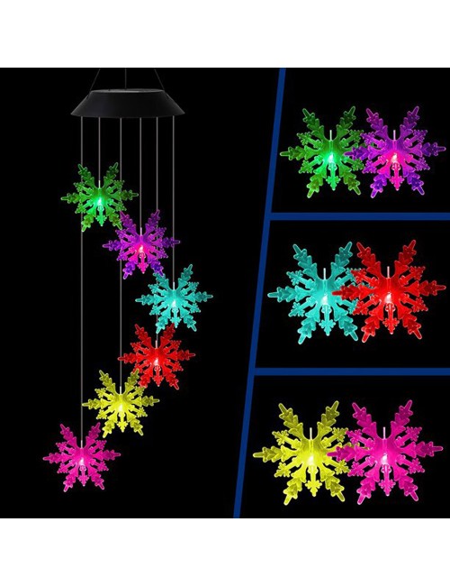 SNOW SOLAR WIND CHIME 70 * 13 CM