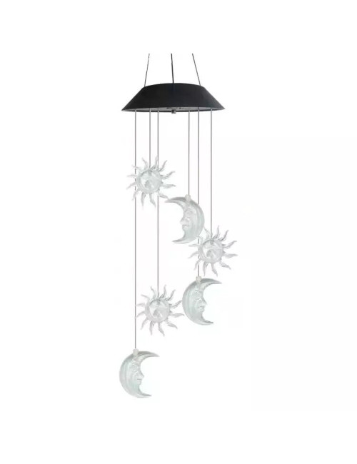 SUN AND MOON SOLAR WIND CHIME 70 * 13 CM