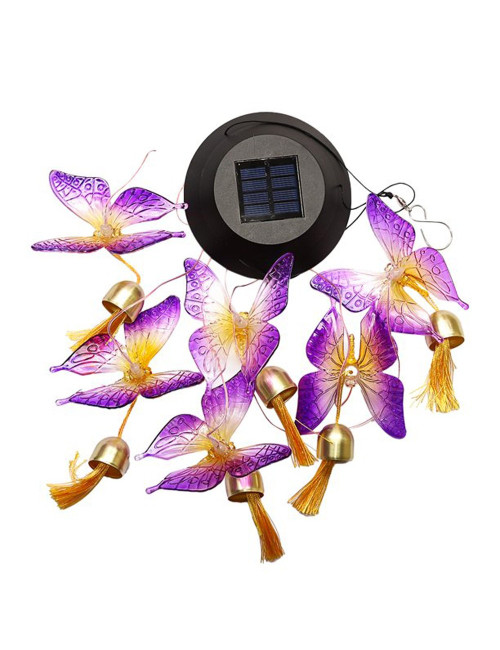 BUTTERFLY BELL SOLAR WIND CHIME 70 * 13 CM