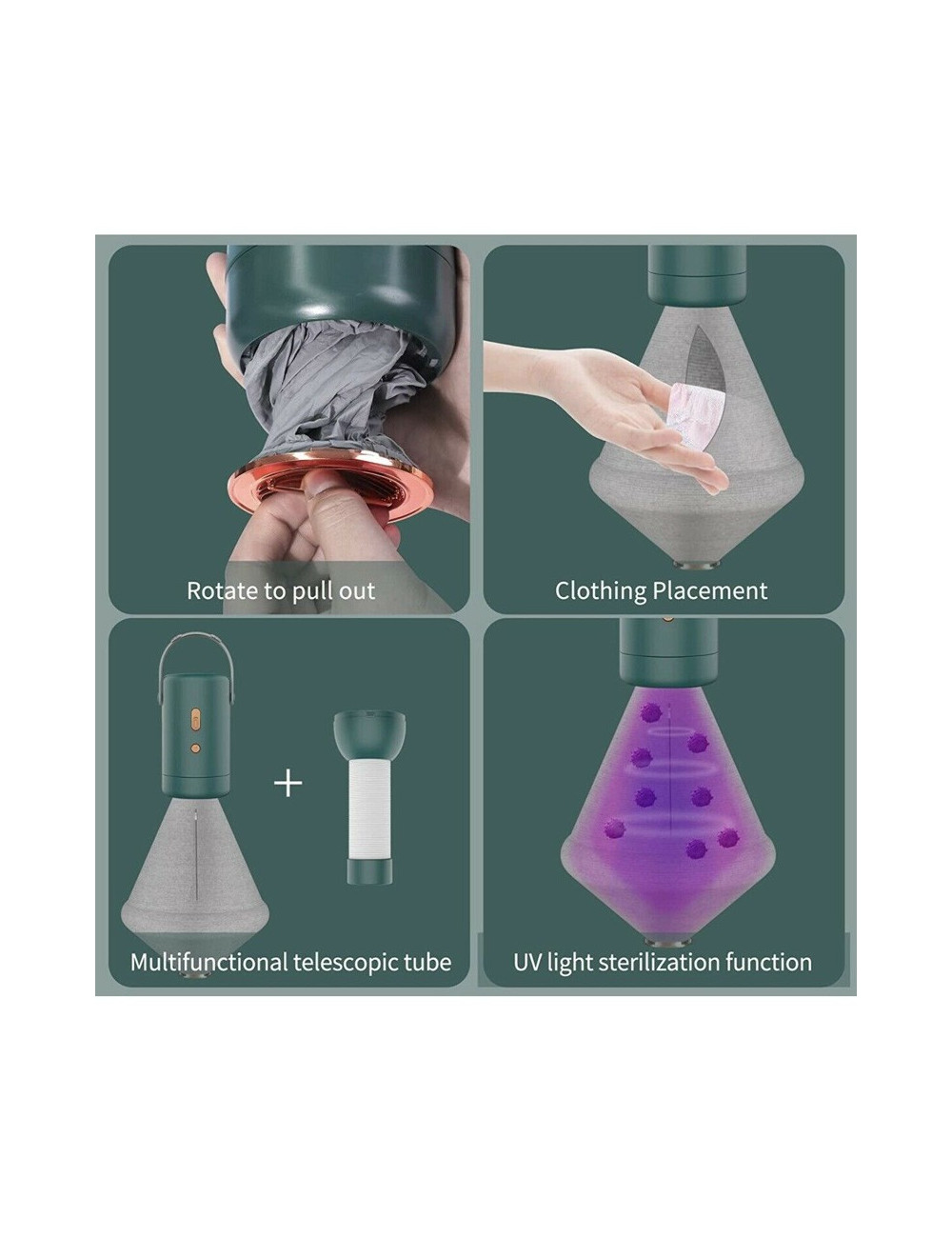 MULTI-FUNCTION DRYER 220V GREEN 168*93*93MM