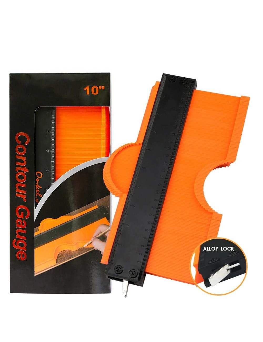 CONTOUR GAUGE 5INCH WIDENED ROUND HEAD ALUMINUM LOCK