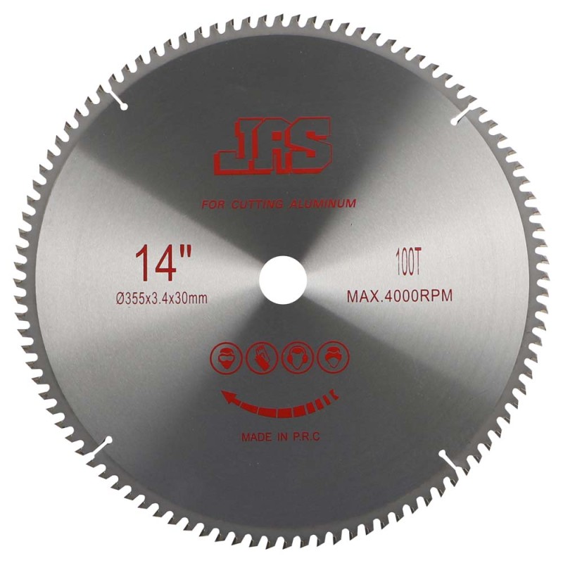 CIRCULAR SAW BLADE FOR ALUMINIUM 14" x 100T