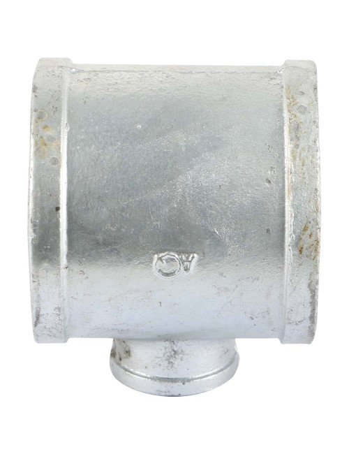 GALV. REDUCER TEE 1-1/2" x 4"