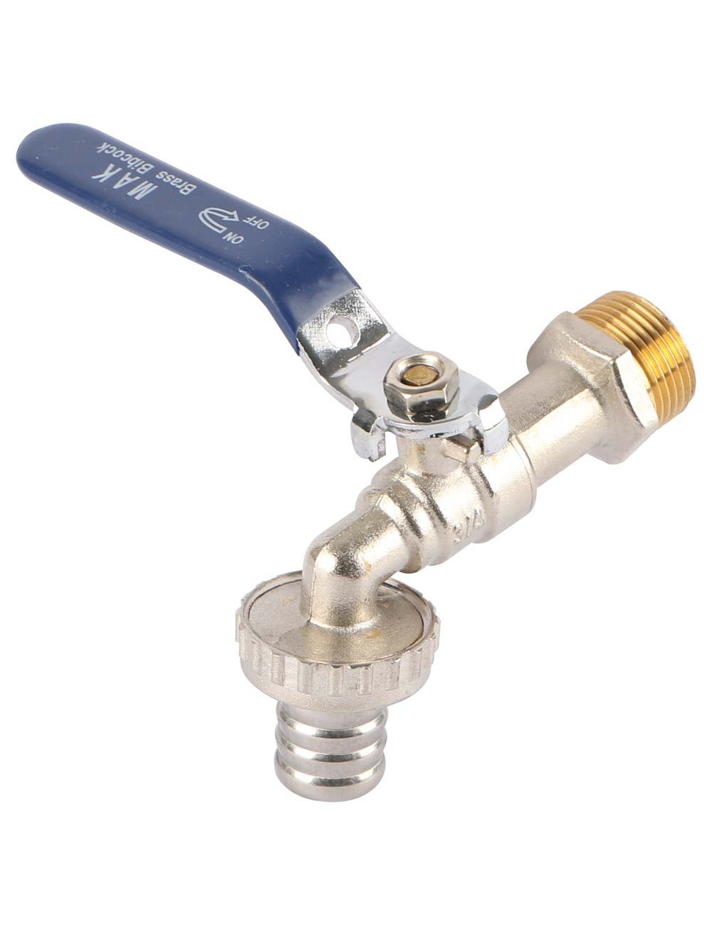 LEVER HANDLE HOSE BIBCOCK BRASS 3/4"