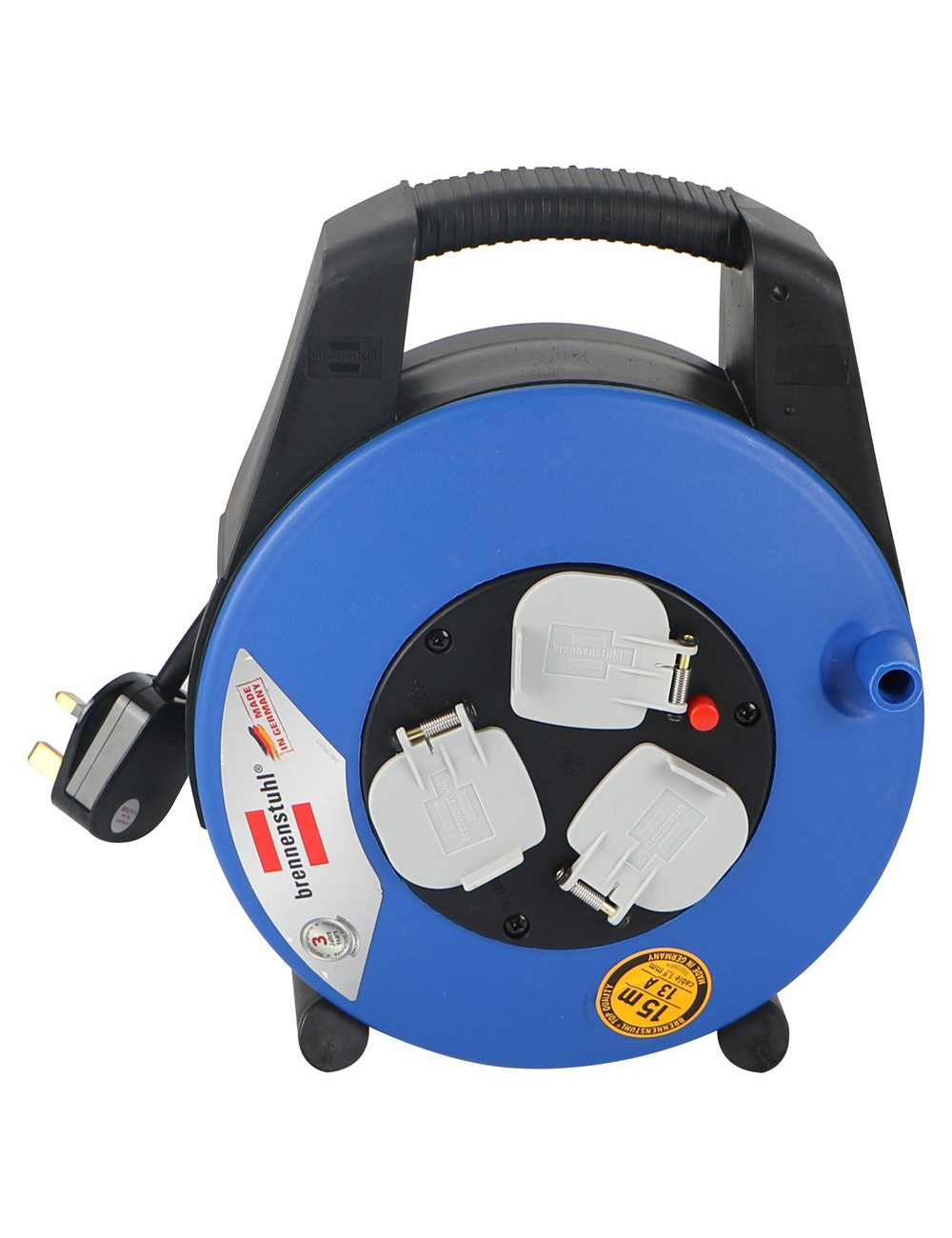 DOMESTIC CABLE REEL 13 AMP 3WAY 15 MTR