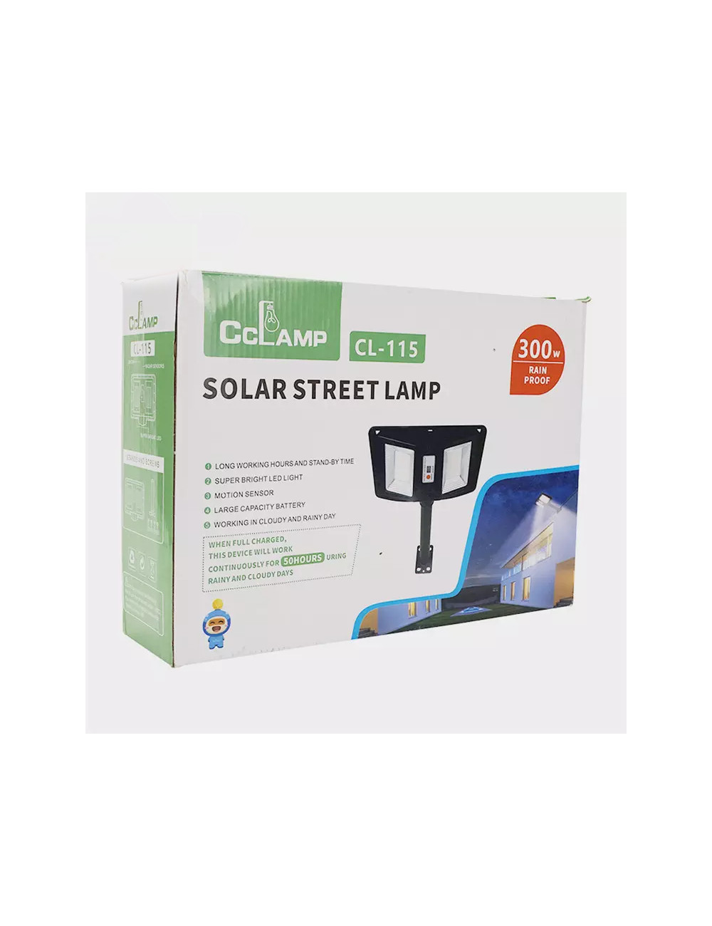 CL-115 كشاف طريق طاقة شمسية 200 وات