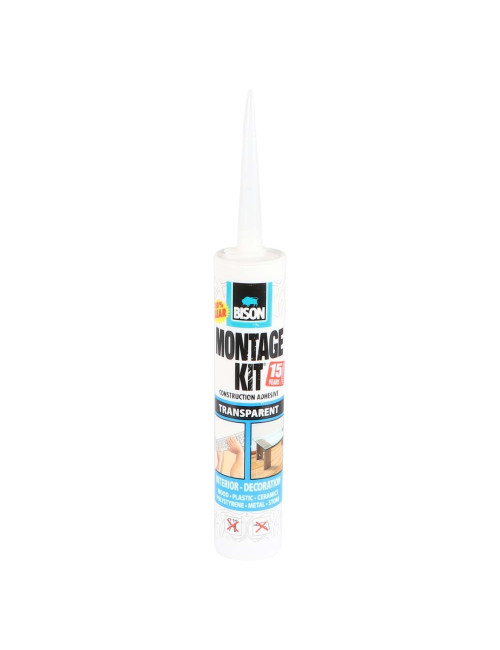 BISON MONTAGE KIT CONSTRUCTION ADHESIVE CLEAR