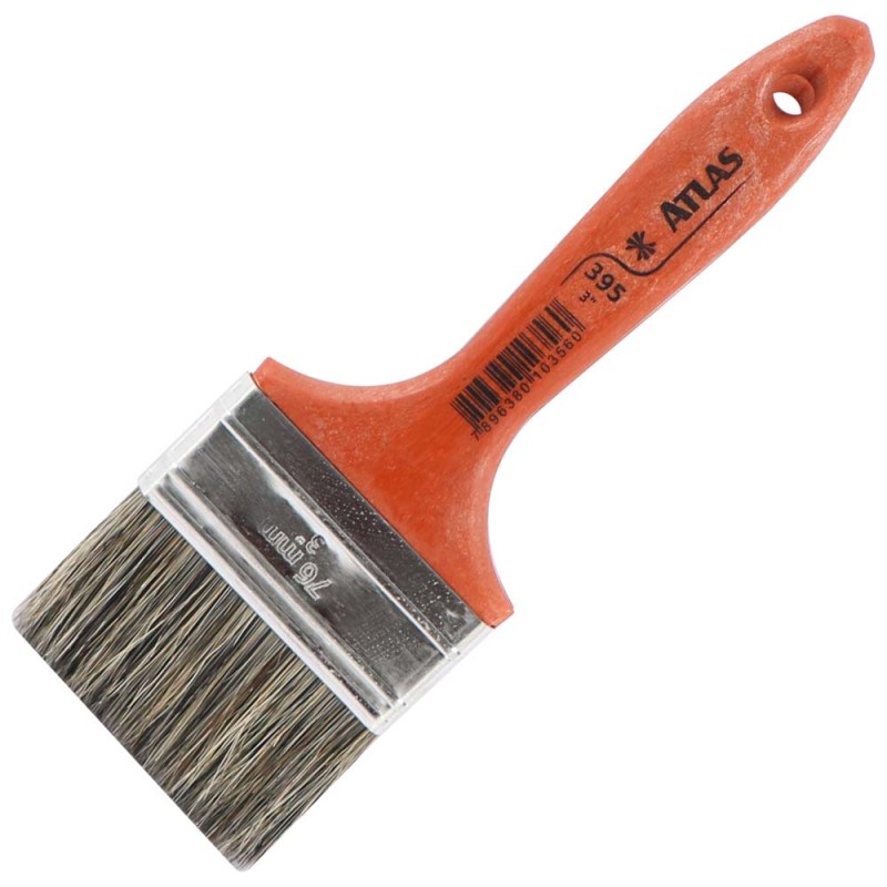 ATLAS 395 PAINT BRUSH BROWN 3"