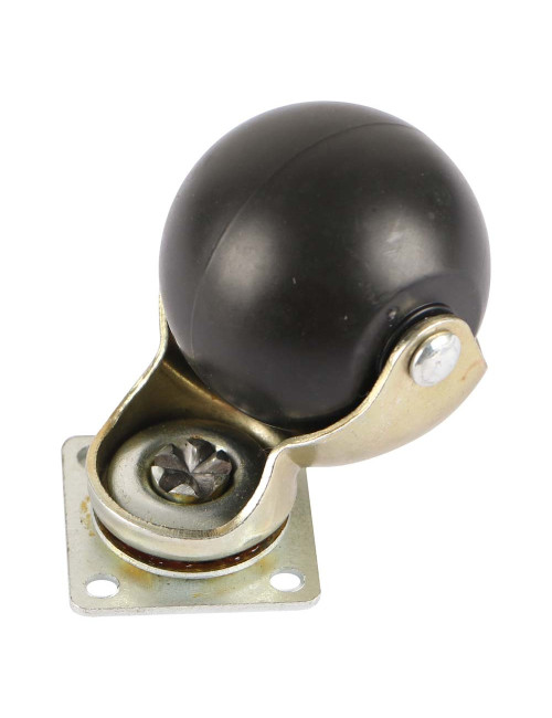 CASTER WHEEL FOR CHAIR ROUND SWIVEL GOLD 2" HD.