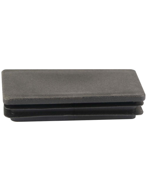 RECTANGULAR PLASTIC INSERT TUBE BLACK 50 x 100 MM