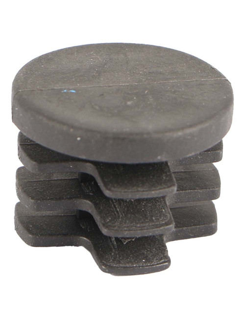 ROUND PLASTIC INSERT TUBE BLACK 25 MM
