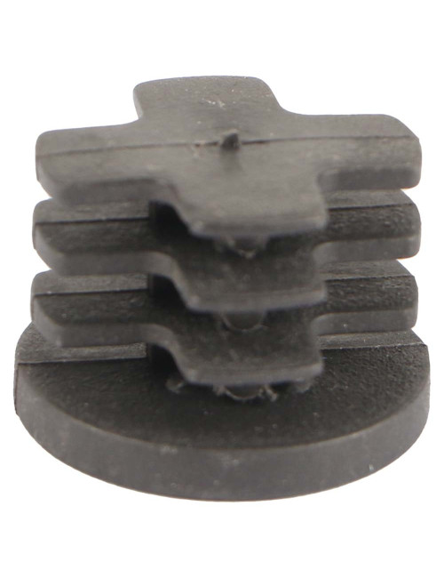 ROUND PLASTIC INSERT TUBE BLACK 25 MM