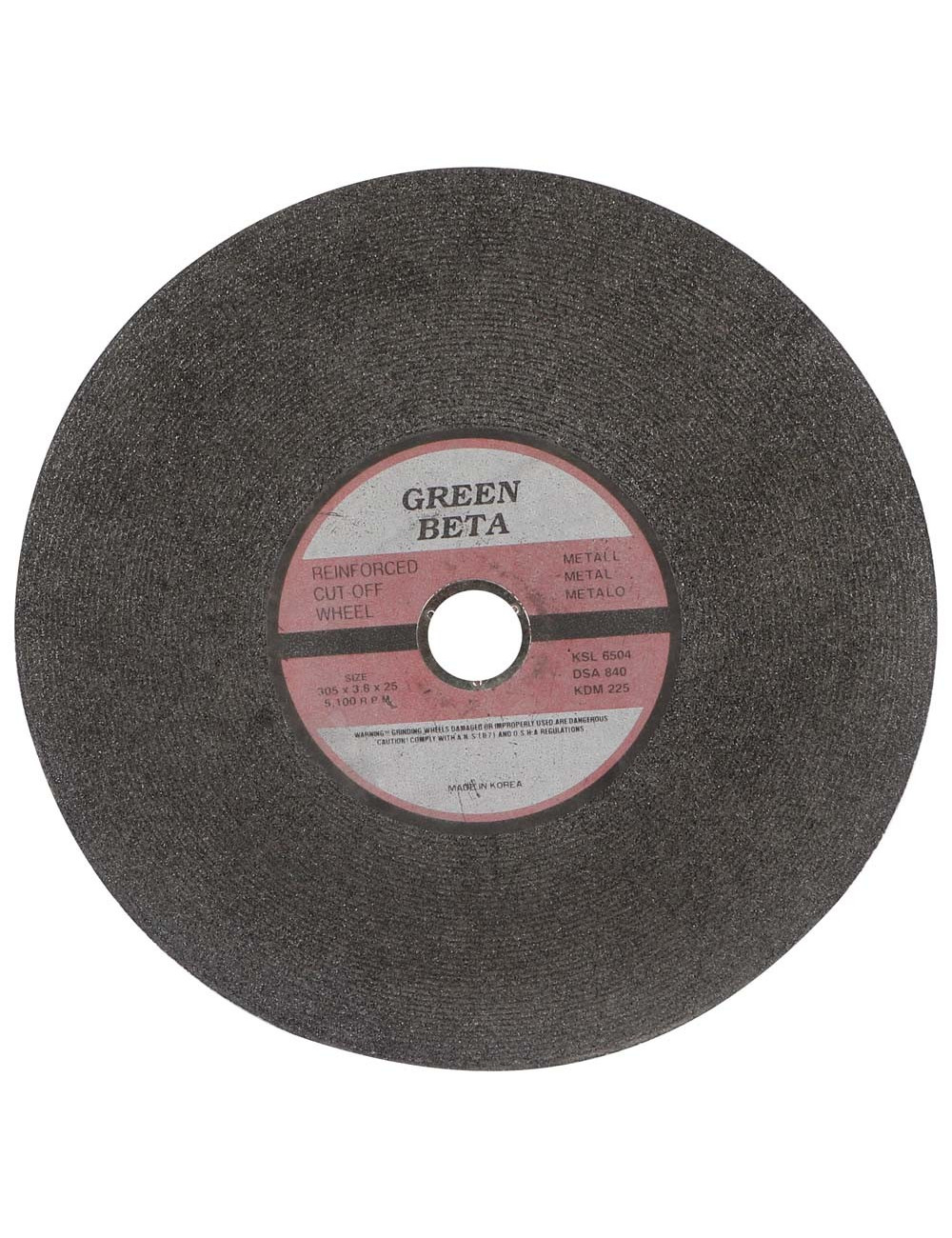 METAL CUTTING DISC 12"