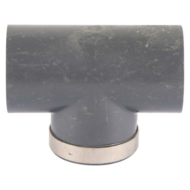 TEE WITH THREAD PLASTIC 1"1/4
