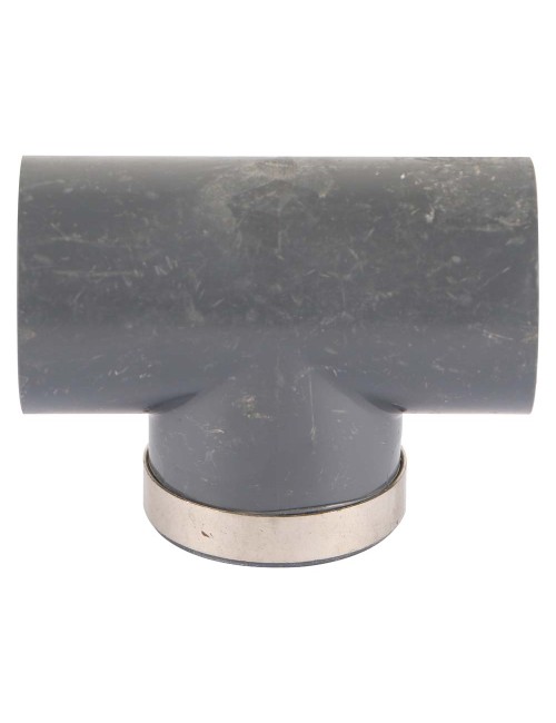 TEE WITH THREAD PLASTIC 1"1/4