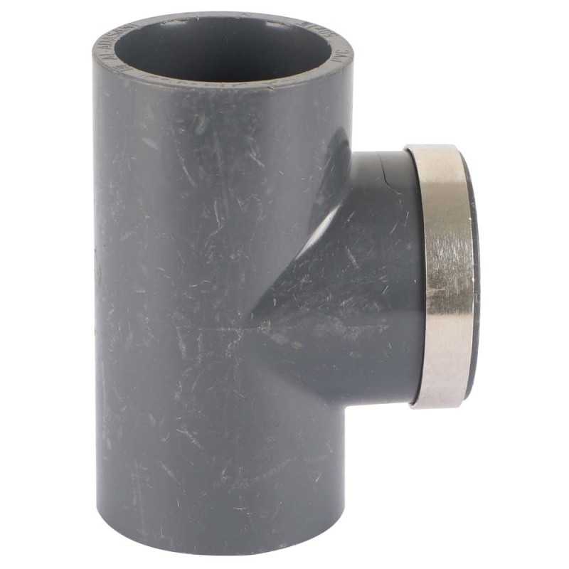 TEE WITH THREAD PLASTIC1"1/2