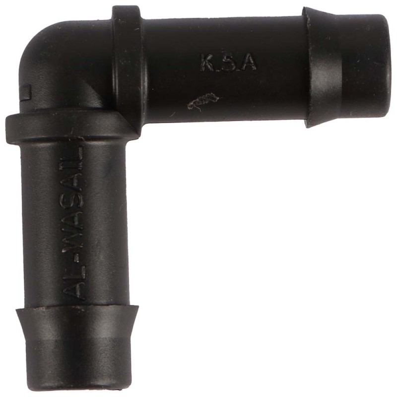 ELBOW HOSE BLACK 13 MM