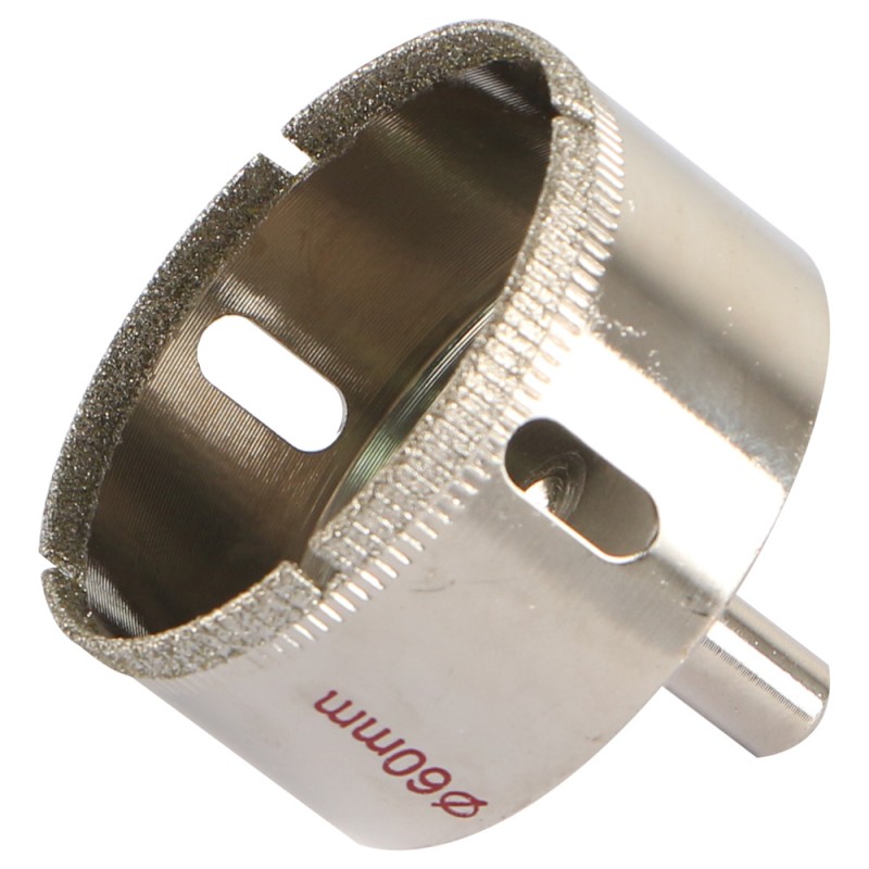 DIAMOND GLASS HOLESAW 60 MM