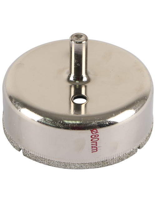 DIAMOND GLASS HOLESAW 80 MM
