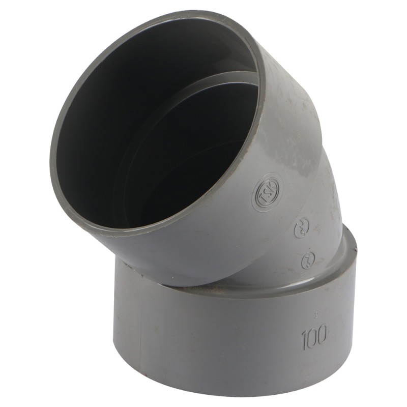 45 DEGREE DRAINAGE ELBOW 4"