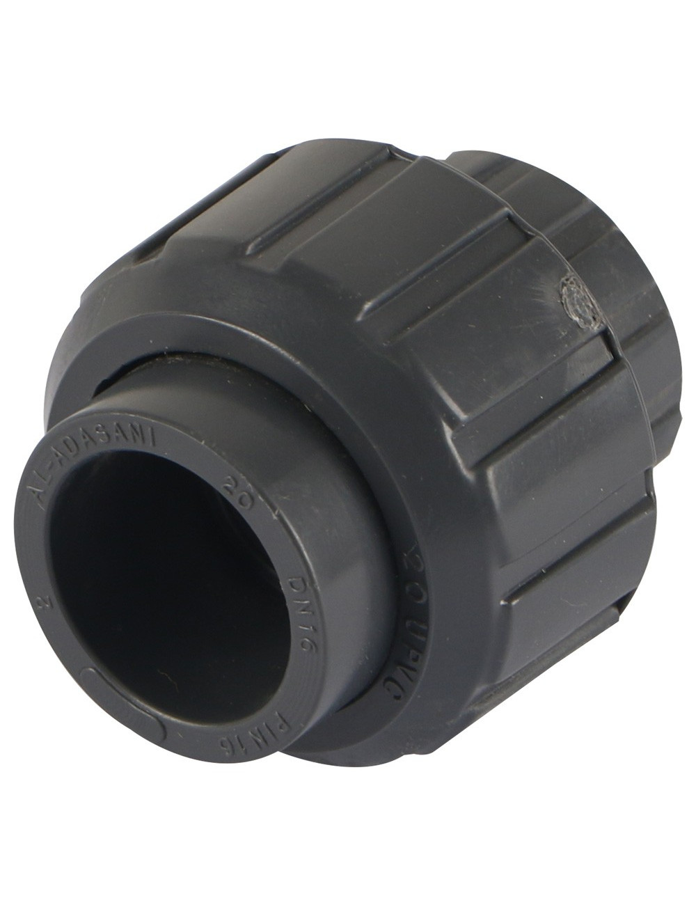 PVC METRIC PRESSURE PIPE PLAIN UNION 1/2"