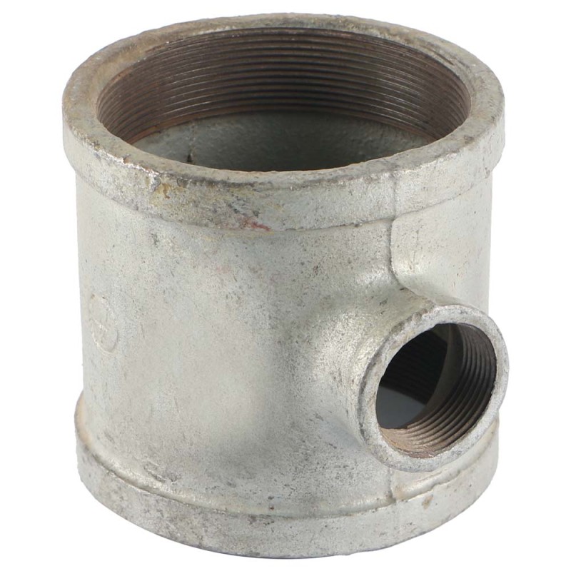 GALV. REDUCER TEE 1 1/4" x 4"