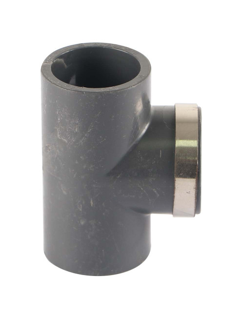 TEE WITH THREAD PLASTIC 1"