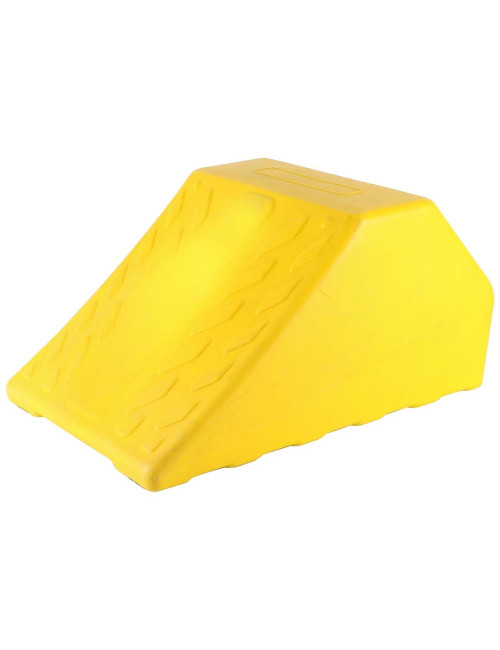 BS-PWC-5 WHEEL CHOCK YELLOW BIG FOR LARGE TRUCKS