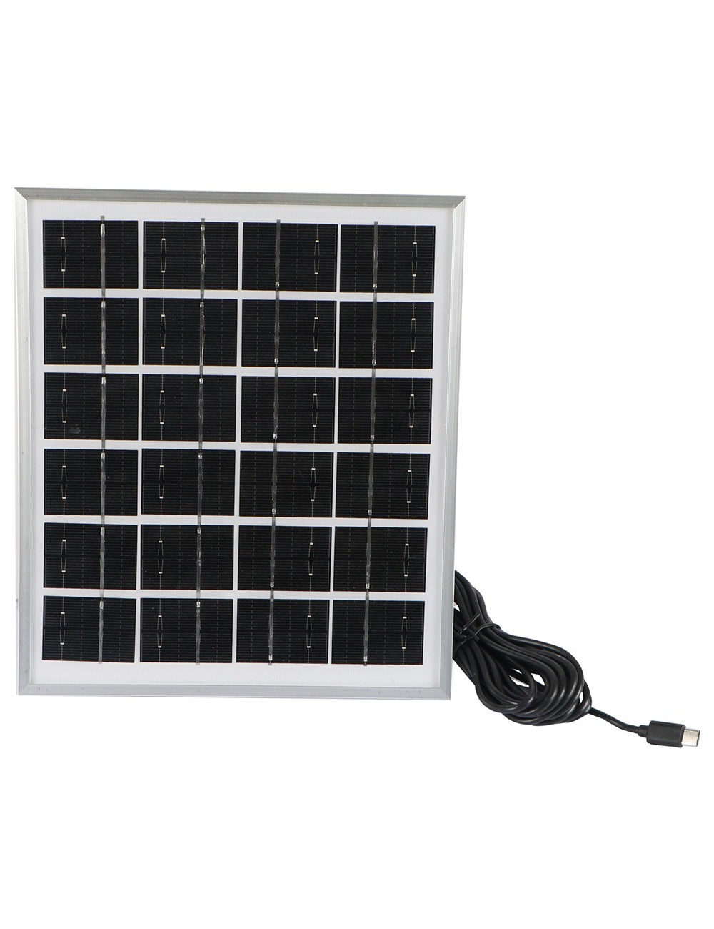 HS-T7 SOLAR FAN GREY 5W