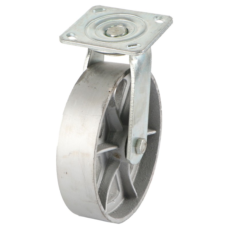 IRON CASTER WHEEL SWIVEL 8" H.D.