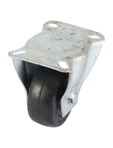CASTER WHEEL RUBBER FIXED 3"