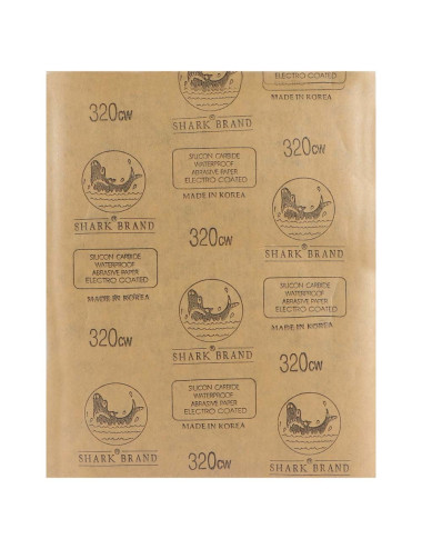 ABRASIVE PAPER WATER PROOF 9" x 11" 320 GRIT