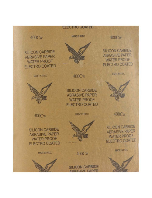 ABRASIVE PAPER WATER PROOF 9" x 11" 400 GRIT
