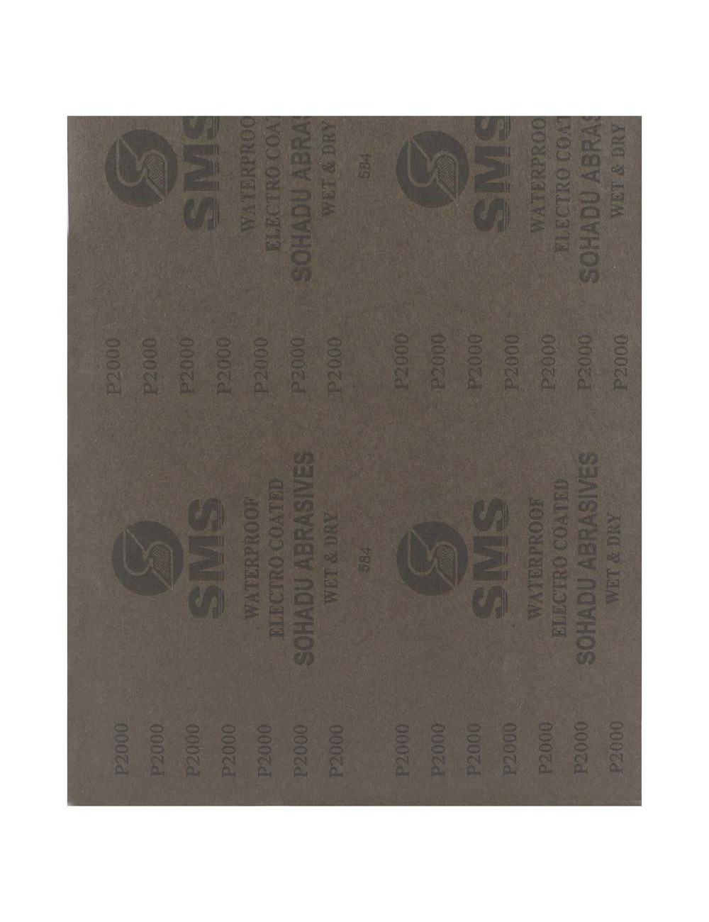 ABRASIVE PAPER WATER PROOF 9" X 11" 2000 GRIT
