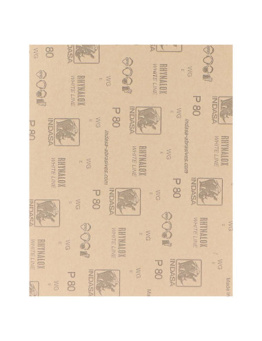 INDASA ABRASIVE PAPER FOR WOOD WHITE NO.80