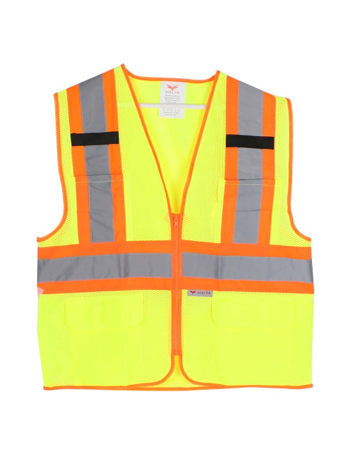 VOLTA SAFETY VEST YEL/ORG WITH POCKETS RF0110