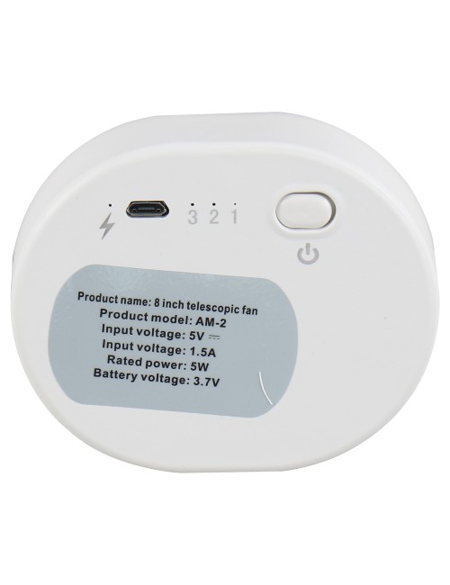 PORTABLE EXPANDABLE USB FAN 8" 5W