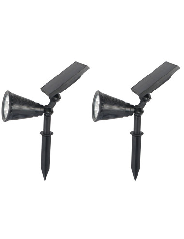 SOLAR LAWN SPOTLIGHT WARM BLUE