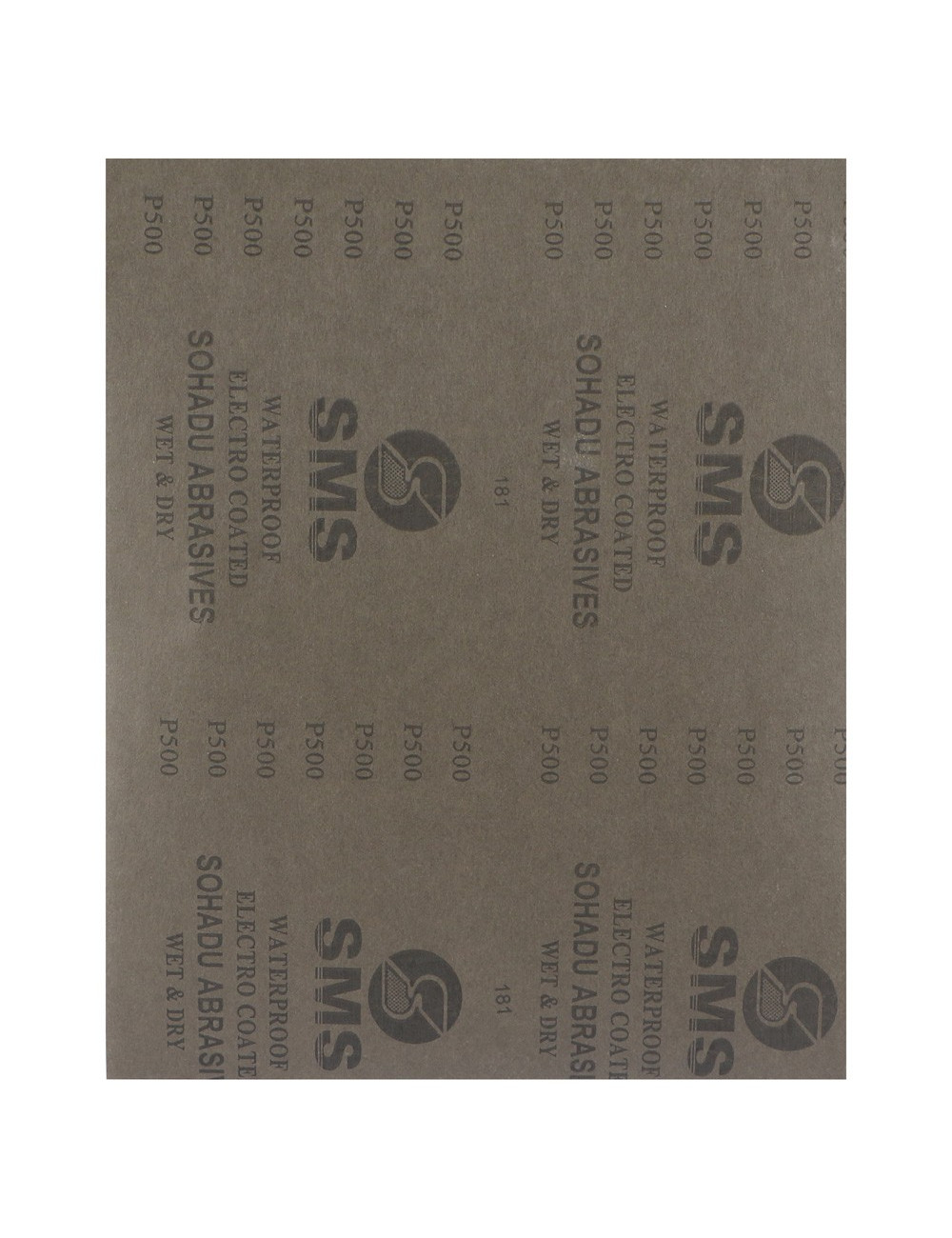 ABRASIVE PAPER WATER PROOF 9" X 11" 500 GRIT