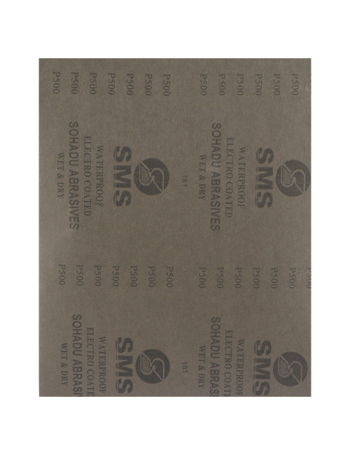 ABRASIVE PAPER WATER PROOF 9" X 11" 500 GRIT