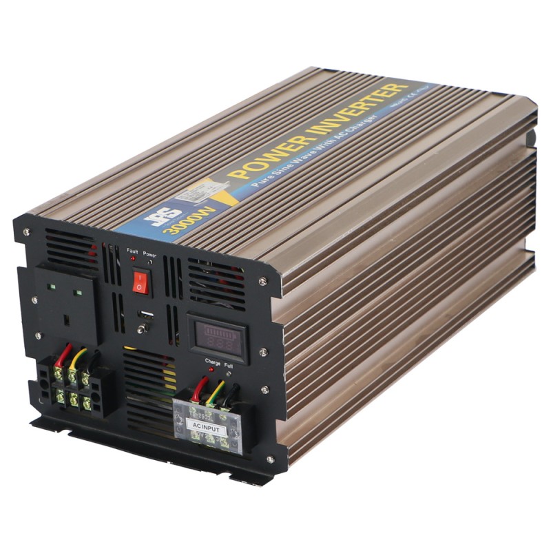 INVETER 12V DC محول مع شحن 3000 وات CHN