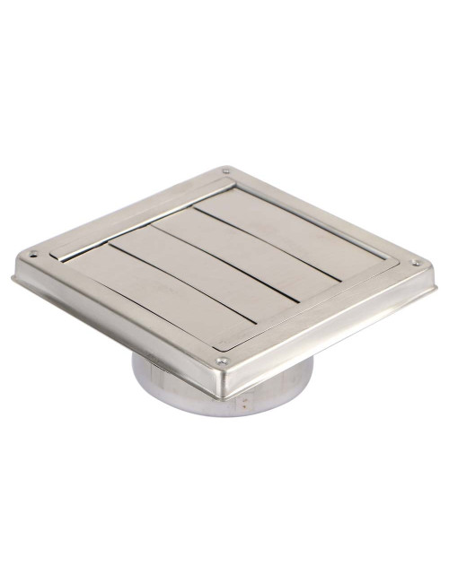 SS-SM S.S SQUARE EXTERNAL VENT LOUVER 100 MM