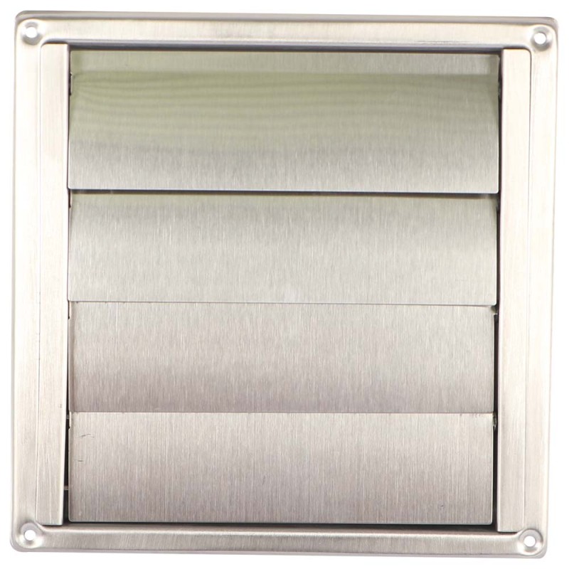 SS-SM S.S SQUARE EXTERNAL VENT LOUVER 125 MM