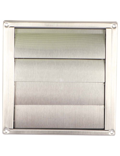 SS-SM S.S SQUARE EXTERNAL VENT LOUVER 125 MM