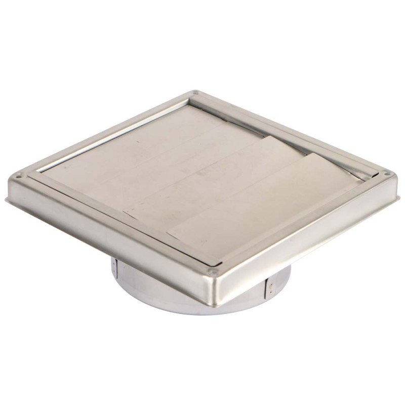 SS-SM S.S SQUARE EXTERNAL VENT LOUVER 125 MM