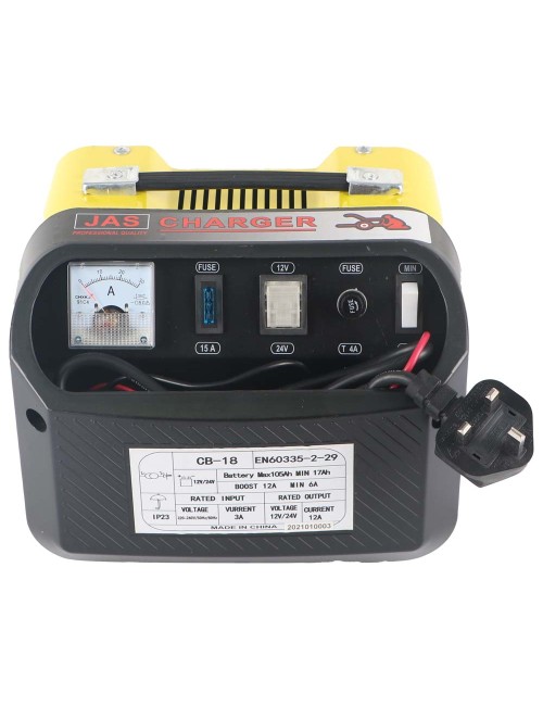 CB-18 JAS BATTERY CHARGER FRONT PLASTIC COVER 15 AMP