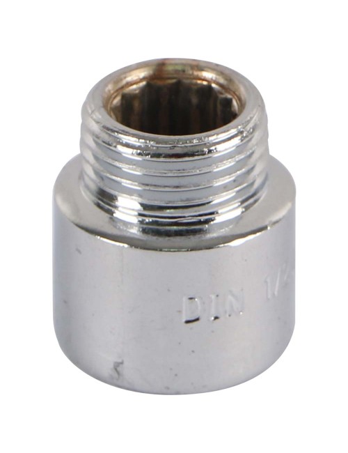 NIPPLE SOCKET -ZN-BCP 1/2" x 20 MM