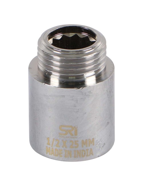 NIPPLE SOCKET -ZN-BCP 1/2" x 25 MM