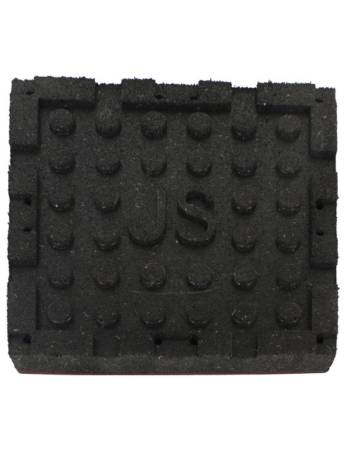 PLAYGROUND RUBBER MAT INTERLOCK 50 x 50 x 40 CM RED