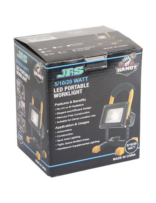 كشاف شحن مع طاقة شمسية 20 وات قاعدة حديد LWD 20W